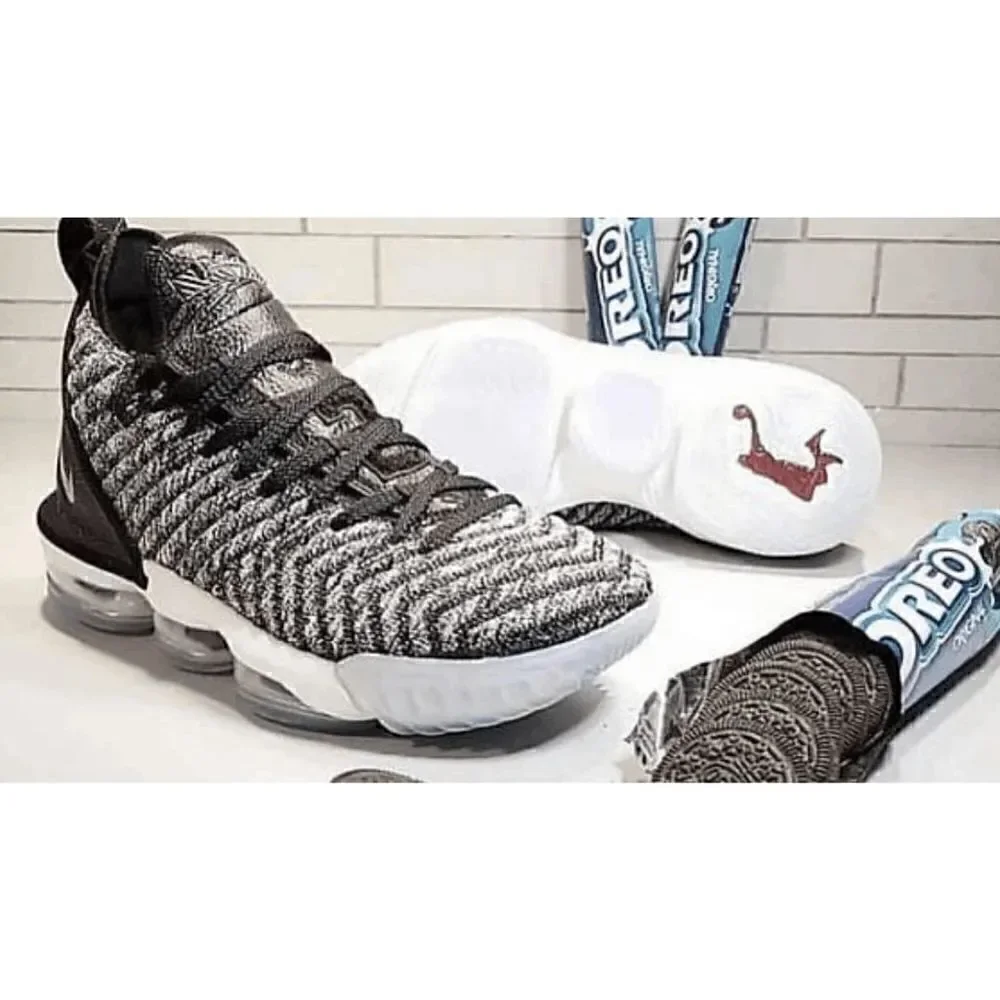 EUC 2018 Nike LeBron James 16 Ashes Black White Oreo Mens Basketball Shoes